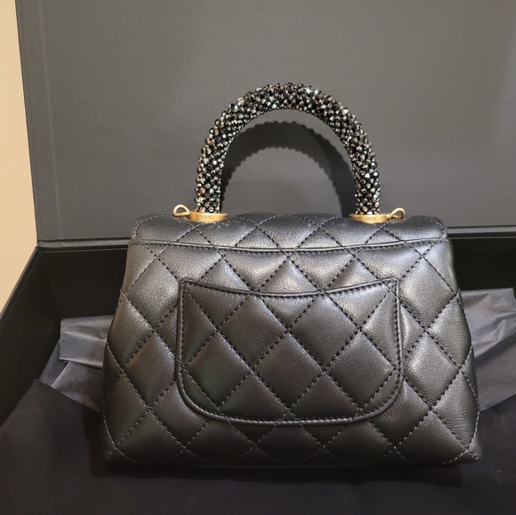 Mini Coco top handle in crystal - Picture 8 of 9